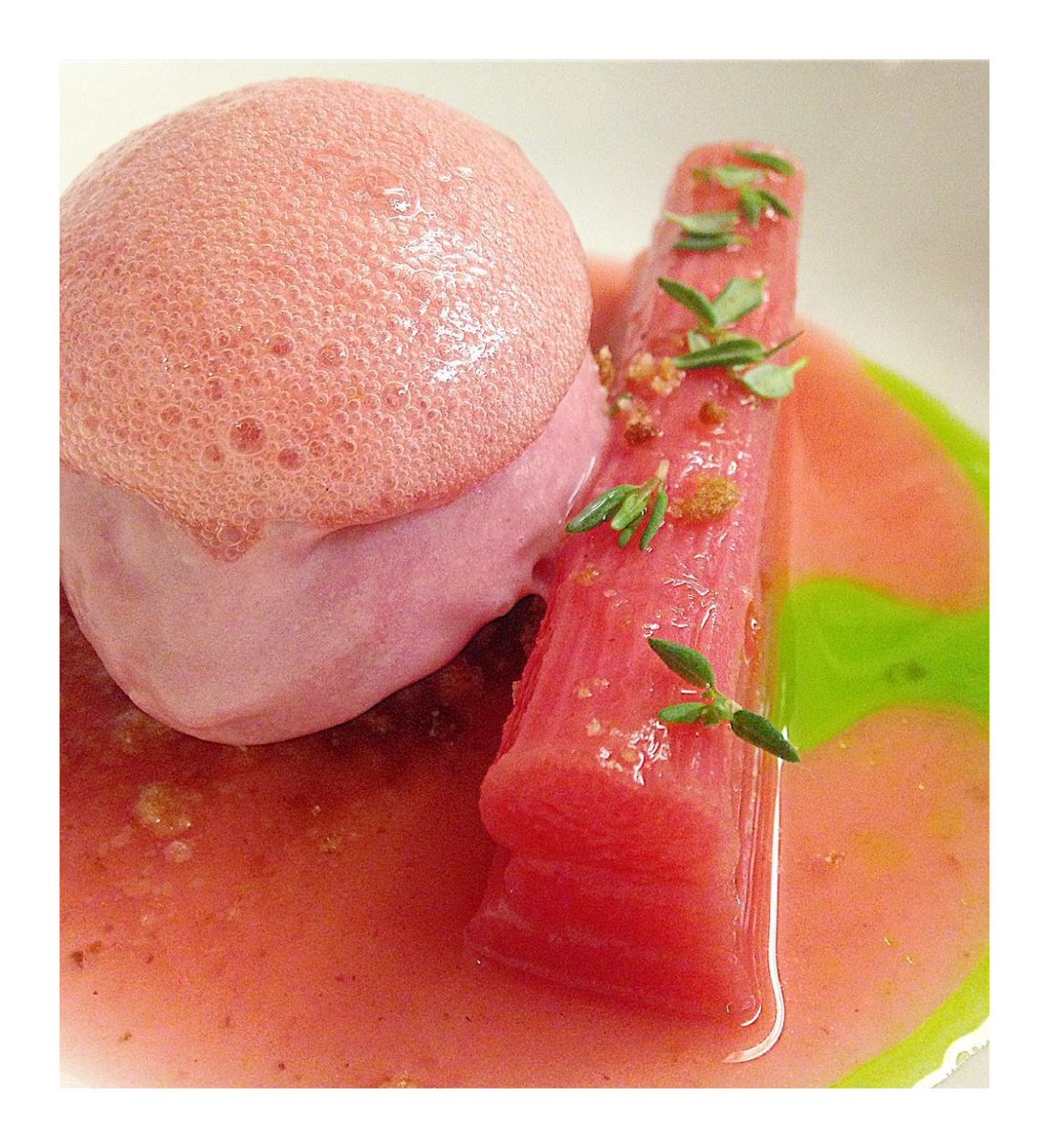 Rhubarb, Rhubarb &amp; Rhubarb #rhubarb #pink #claudeskitchen #sw6 #parsonsgreen