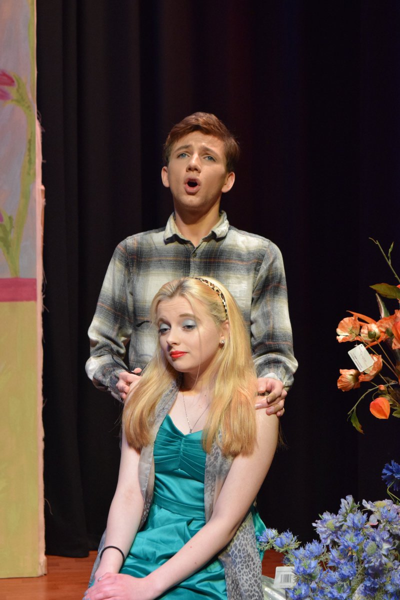 kgvsixthform's tweet photo. A sneak peek from our production of the Little Shop of Horrors. Get your tickets while you still can! Call 01704 530601 to book now. Tickets cost £6.00 and £3.00 for concessions. #KGV #production https://t.co/PNuaKuqvcx