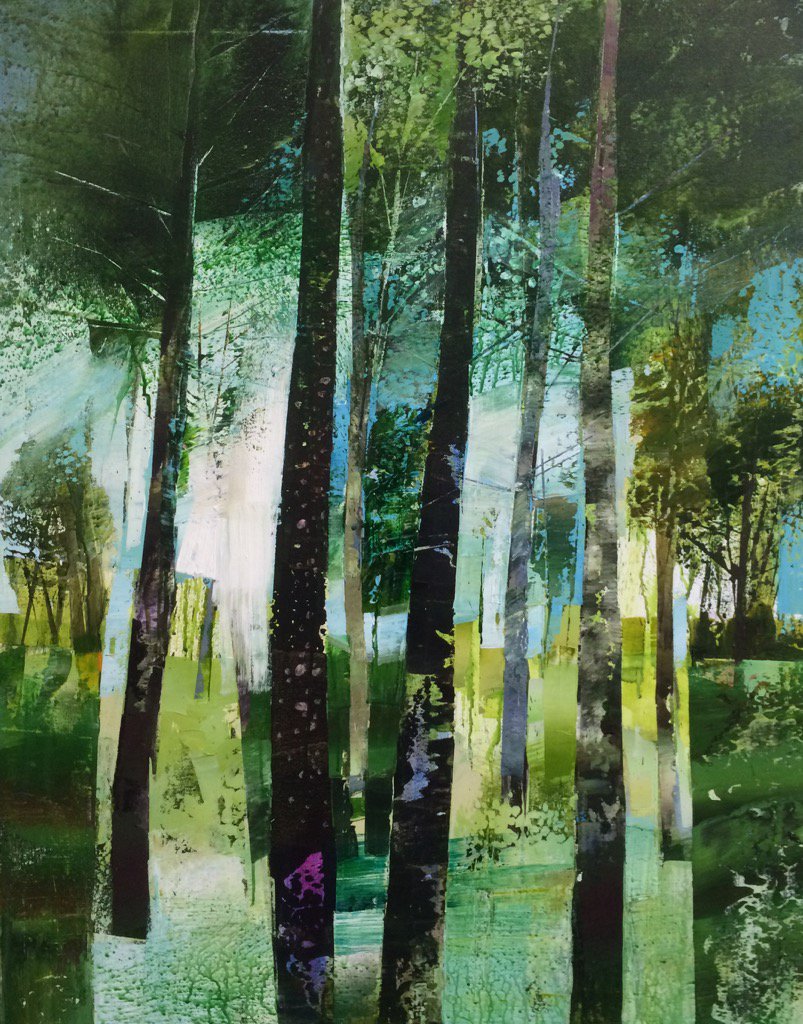 celiafish's tweet image. 'Shade down Under' Acrylic on canvas 100x80cm