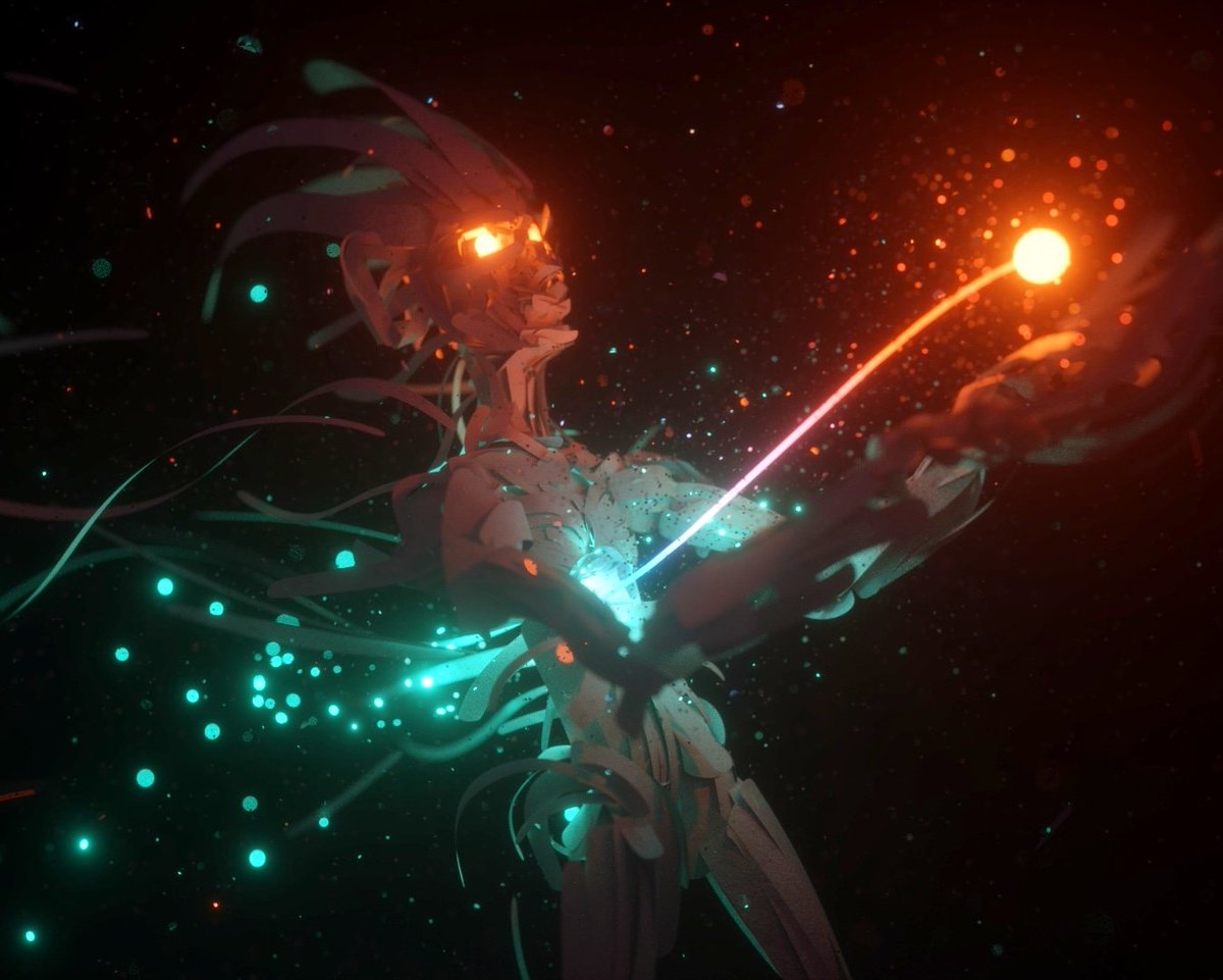 rossryder52's tweet photo. Got a bit of free time last night to do some non-project based playtime, mixing Tilt Brush up with Octane. Pretty happy with the 1st results, will certainly be doing the same again soon! #tiltbrush #octane #instaart #render #light #particles #VR #VRart #algorithmvisual https://t.co/kLEY7JydRN