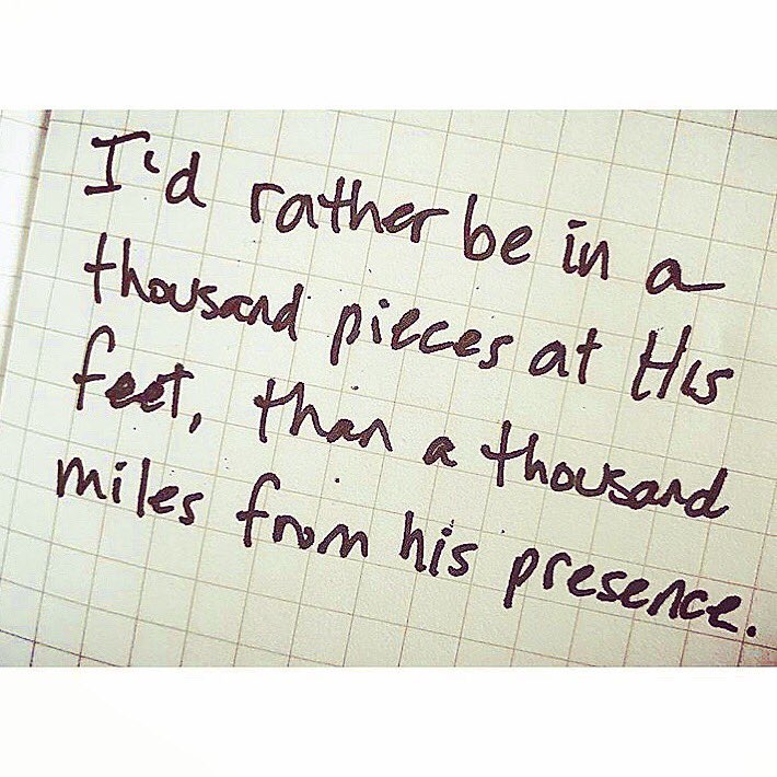hfunkpalacios's tweet image. I’d rather be in a 1000 pieces at GODs feet than a 1000 miles from his presence. #journalnotes #mentalhealth
