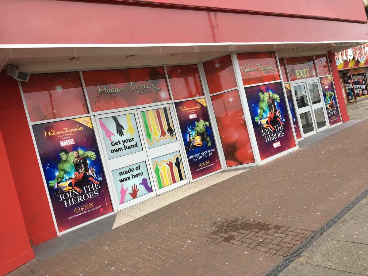 LinksSigns's tweet photo. Lots of signage installed this week at @MTBlackpool for their new @Marvel feature #marvel #Banners #externalgraphics #Installation #signage
#marvelshot #marvelhero #marvelheroes @SLoganADR @Lou_Forder https://t.co/wHNGB1Endu