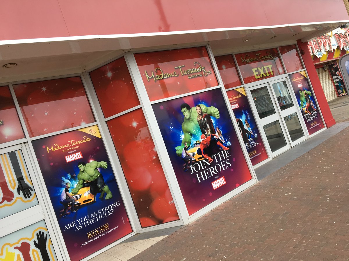 LinksSigns's tweet photo. Lots of signage installed this week at @MTBlackpool for their new @Marvel feature #marvel #Banners #externalgraphics #Installation #signage
#marvelshot #marvelhero #marvelheroes @SLoganADR @Lou_Forder https://t.co/wHNGB1Endu