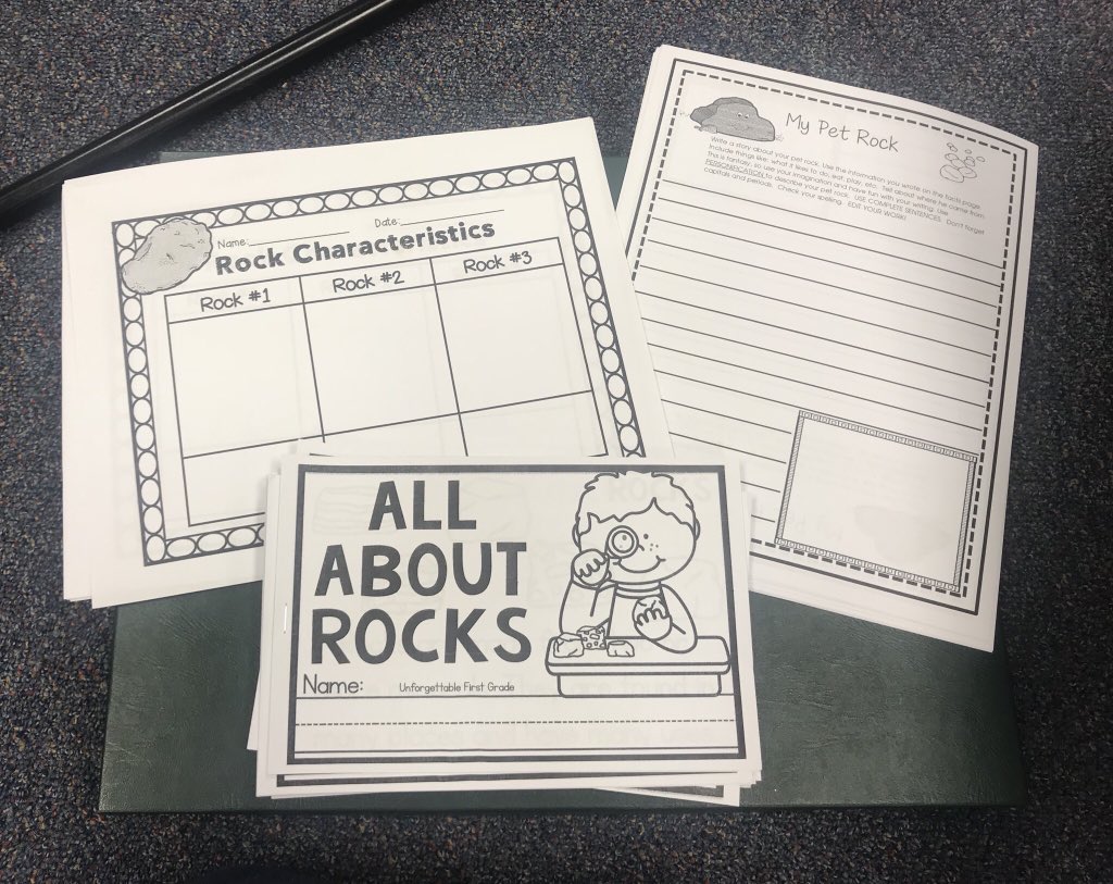 Firsties 🖤’d our hands on Rock Report and our Rock DIYs this week. I think it’s safe to say that they think this science unit ROCKS! Thanks, @MrsFanning1st! 👩🏼‍🔬 #bearshine