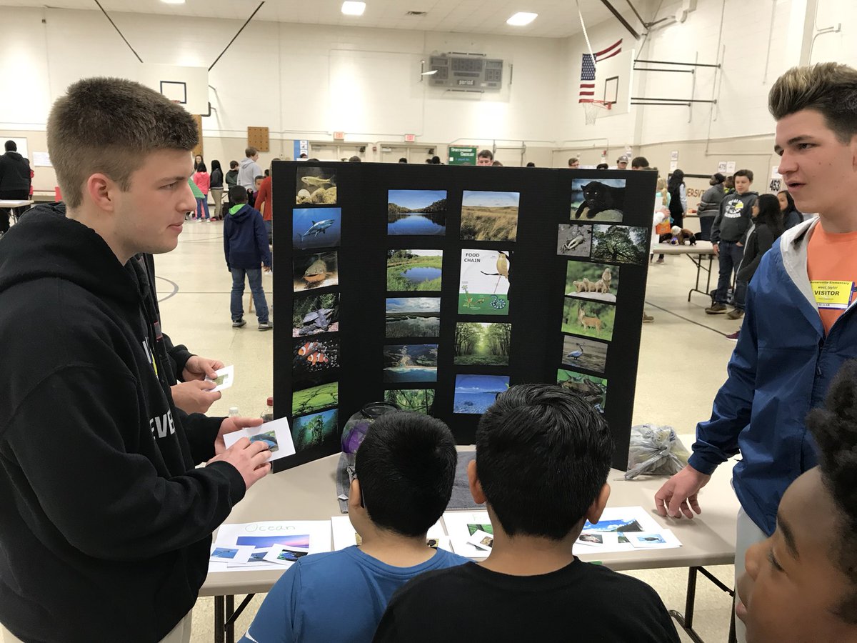 KESElementary's tweet photo. EFHS Science EXPO at KES today. High school students become teachers for the day. Engaging, meaningful hands on learning! Greatness ❤️🐾❤️ https://t.co/PR2pOcc4Yz