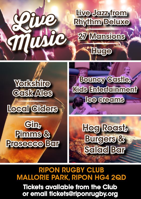 RiponRugby's tweet image. Hot off the press, the flyers for the Beer Festival - please share far and wide. Tickets will be available from next week.