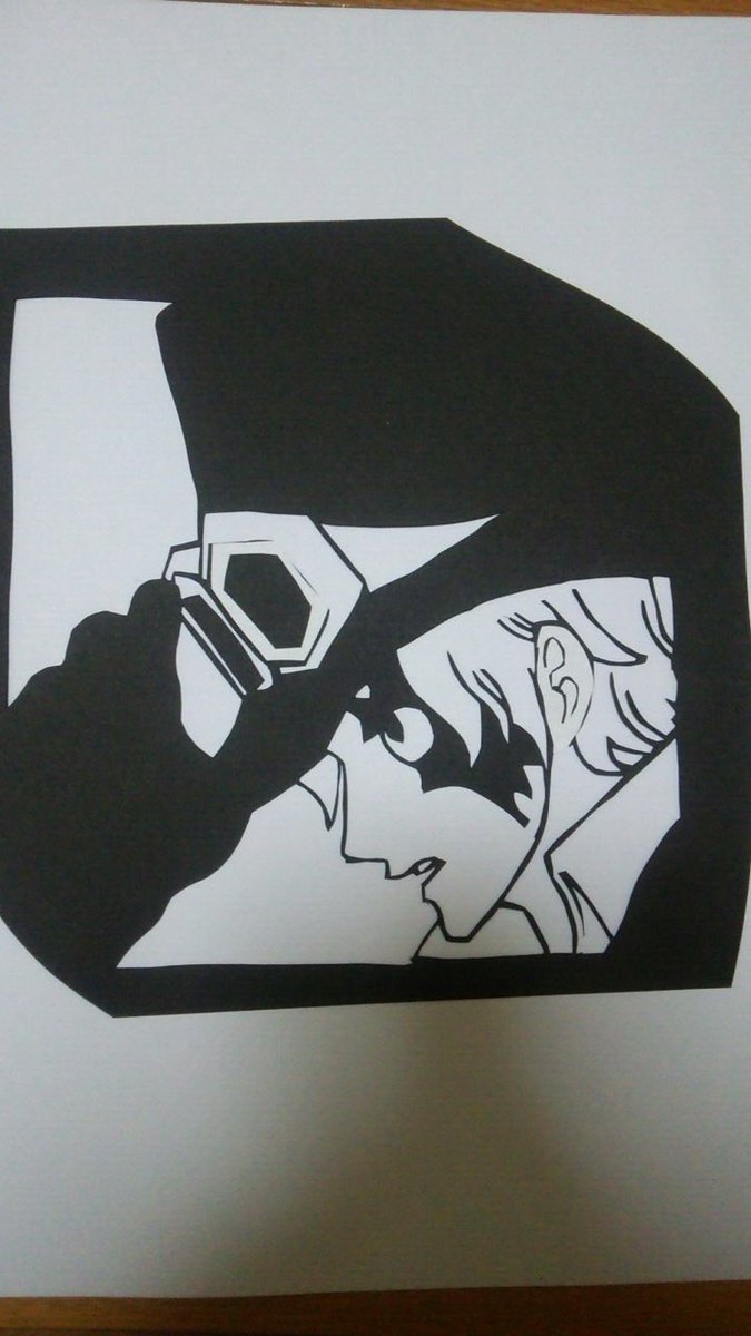 ほづみ Auf Twitter 過去絵と現在絵を比較してみようキャンペーン 切り絵 サボくんです