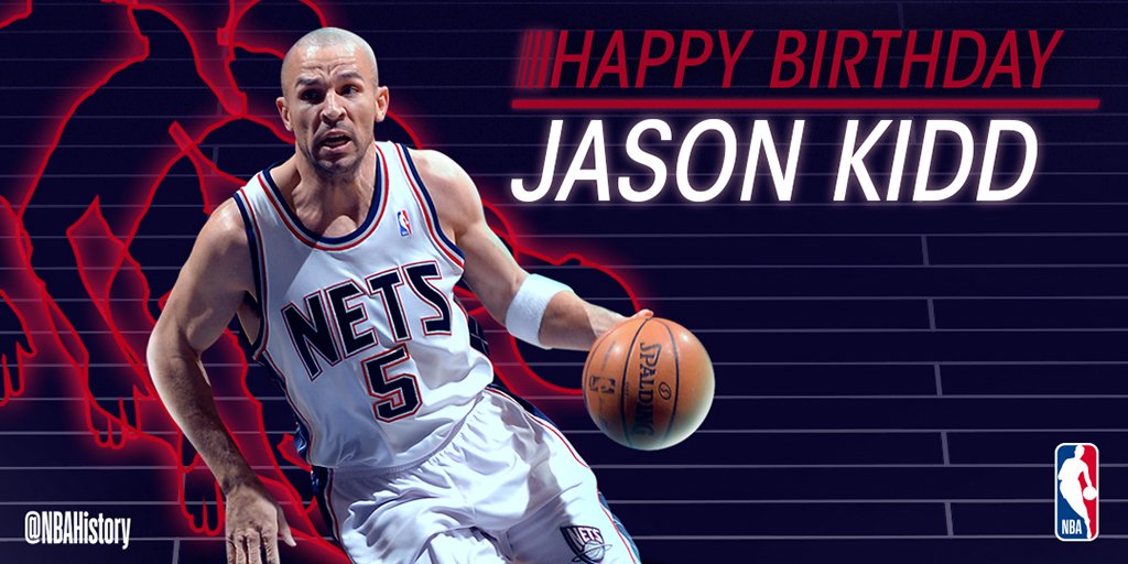 Happy 45th Birthday to 10x All-Star, Jason Kidd! 