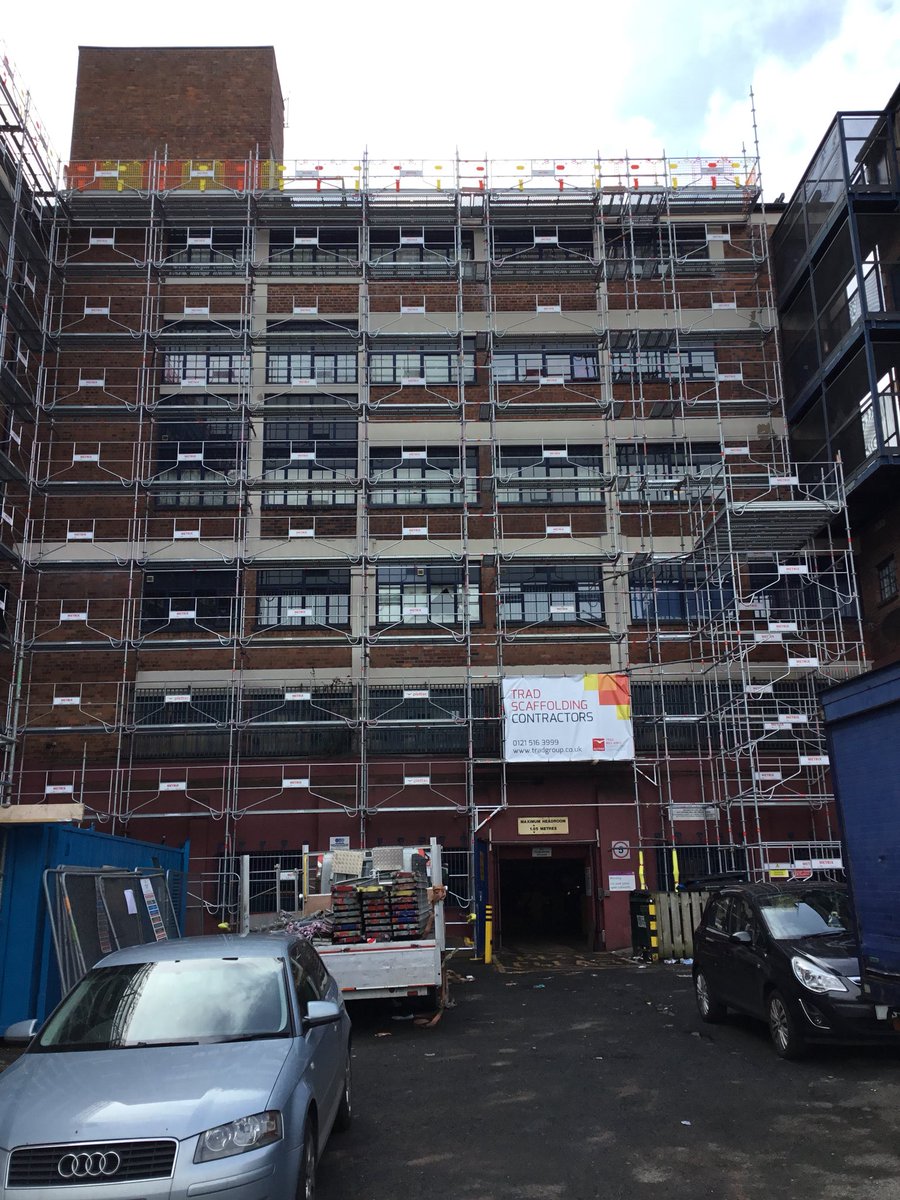 RBarrattTrad's tweet photo. @TRAD_Scaff Crown gate Apartments Birmingham, Car park elevations complete within a week #tradmetrix https://t.co/NmJ7BnjNmd