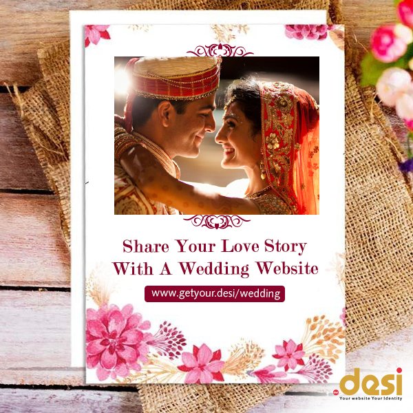 dotdesi's tweet image. Share your story in your own words! You can now share your journey with loved ones through a wedding website: getyour.desi/wedding