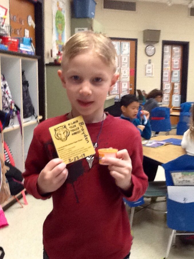 DebbieEmbry's tweet image. Brayden is our Golden Tiger Buck winner today!  Congratulations to Brayden!🎉🎉