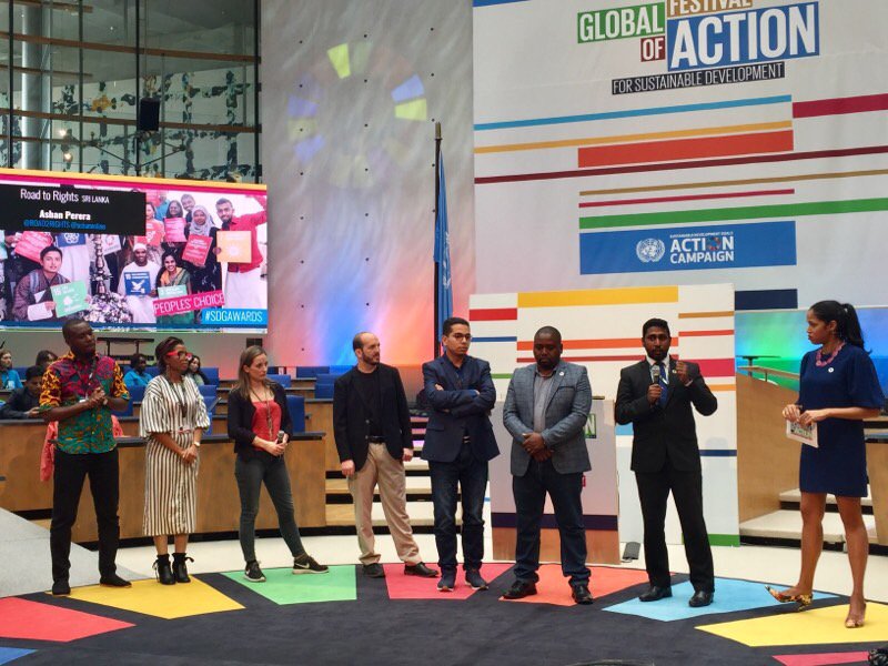Global Festival of Action for Sustainable Dev (@sdgglobalfest) on Twitter photo “Never give up. Everyone wants to help their family, their community, their country. We need to bring out that desire of everyone and transform it into action.” - Ashan Perera <a href="/road2rights/">The Road to Rights</a> #Act4SDGs #SDGglobalFest “Never give up. Everyone wants to help their family, their community, their country. We need to bring out that desire of everyone and transform it into action.” - Ashan Perera <a href="/road2rights/">The Road to Rights</a> #Act4SDGs #SDGglobalFest