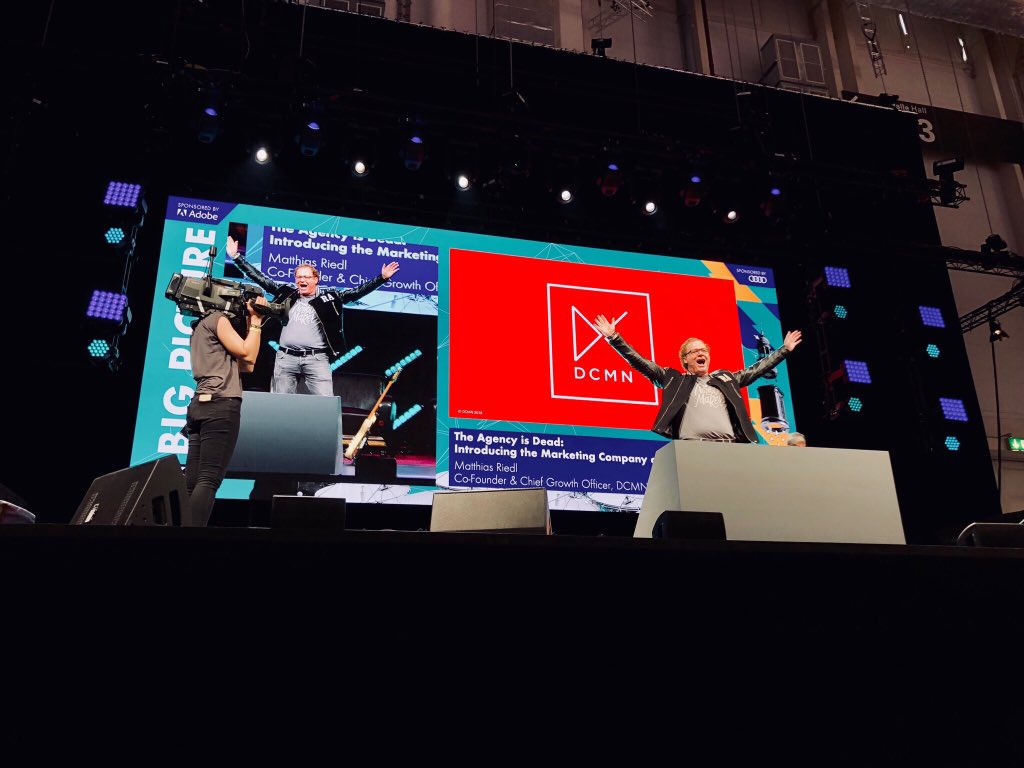 Thanks for having me on stage #OMR18 to talk about „The agency is dead: Introducing the market company of the future“! #DCMN