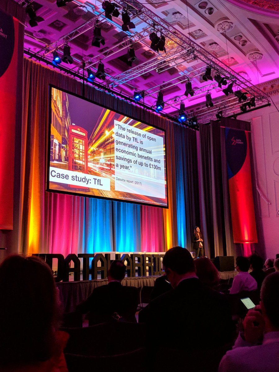 unthank's tweet image. Final session of #DataSummit18 and it is @OrsolaDeMarco talking about Innovation enabled by data. #DataFest18