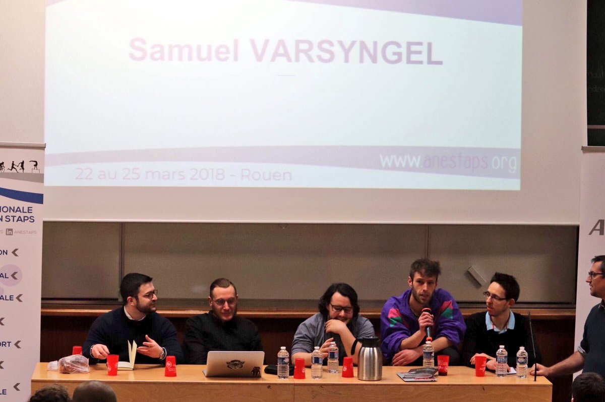 ANESTAPS's tweet photo. Merci à @Padou11 pour sa présence lors du colloque sur le #Esport lors du 38ème #CongrèsANESTAPS ! #ConfANESTAPS https://t.co/k7PswgHr0K