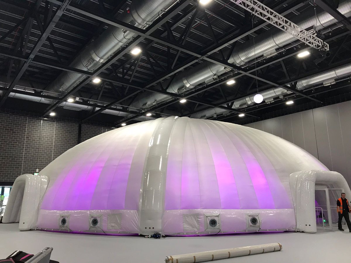 Evolutiondome's tweet photo. 24m domes @DominosRally used for break-out rooms at the @ACCLiverpool @Dominos_UK #DominosRally2018 #Dominos #SecretsToSucess #events #eventprofs Find out more about our temporary event structures https://t.co/wHWwBGclpC or call 01487 640640 https://t.co/i4bB5GuIry