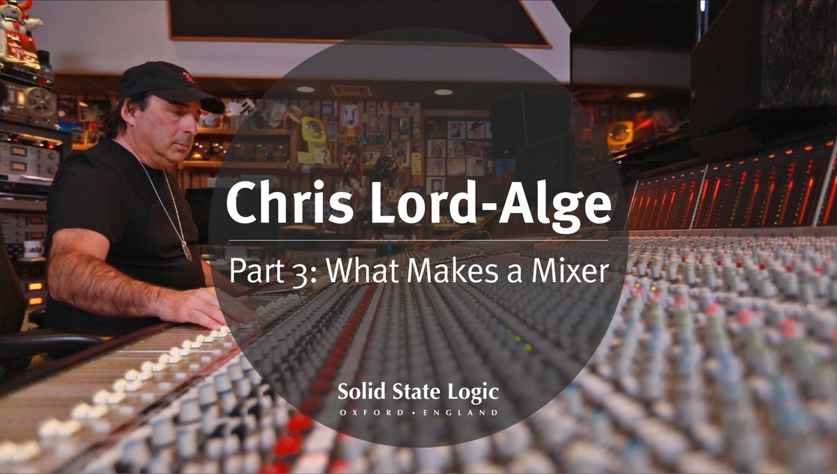 solidstatelogic's tweet photo. Chris Lord-Alge, Part 3: What Makes a Mixer

In the final episode of the series, SSL dropped in to see legendary mixer, Chris Lord-Alge to discuss what ‘makes a mixer'

Video Interview: https://t.co/EHf067SYRi 

#SSL #ClassicConsoles #4000E https://t.co/4kNzQtHBgB