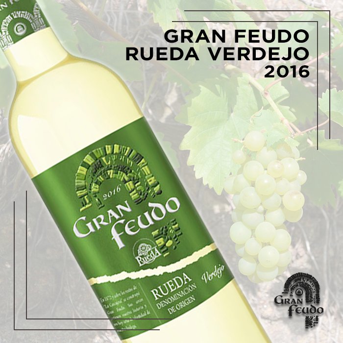 GranFeudo's tweet photo. Nuestro #GranFeudo Verdejo, durante su elaboración permanece en contacto con sus lías finas hasta el momento del embotellado para buscar así una boca más amplia y una mayor complejidad. ¿Lo disfrutamos juntos para comprobarlo? #vino #vinotime #fichadecata #wine #winetasting https://t.co/ae1TUbJDNp