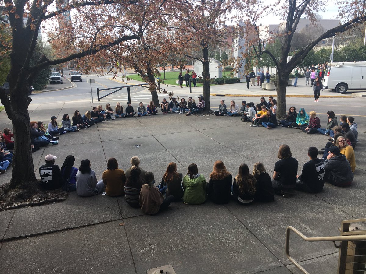 GeographyHeath's tweet photo. Walk out, raise awareness, do whatever you can to help end school shootings. We need to end the violence. https://t.co/QbJPtylygF