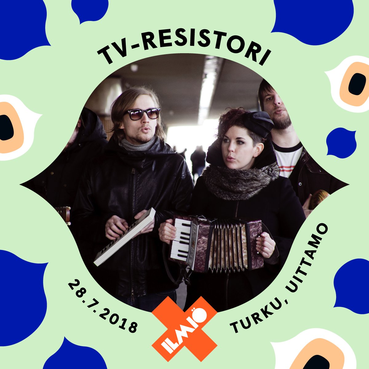 Kaikkihan tästä jo tietää, mutta toistetaan kaiken varalta: TV-Resistori palaa esiintymislavoille, yhden ILMIÖn verran! #ilmiö2018 #tvresistori <a href="/Fonal/">Fonal Records</a>
ilmio.fi/2018/artistit/…