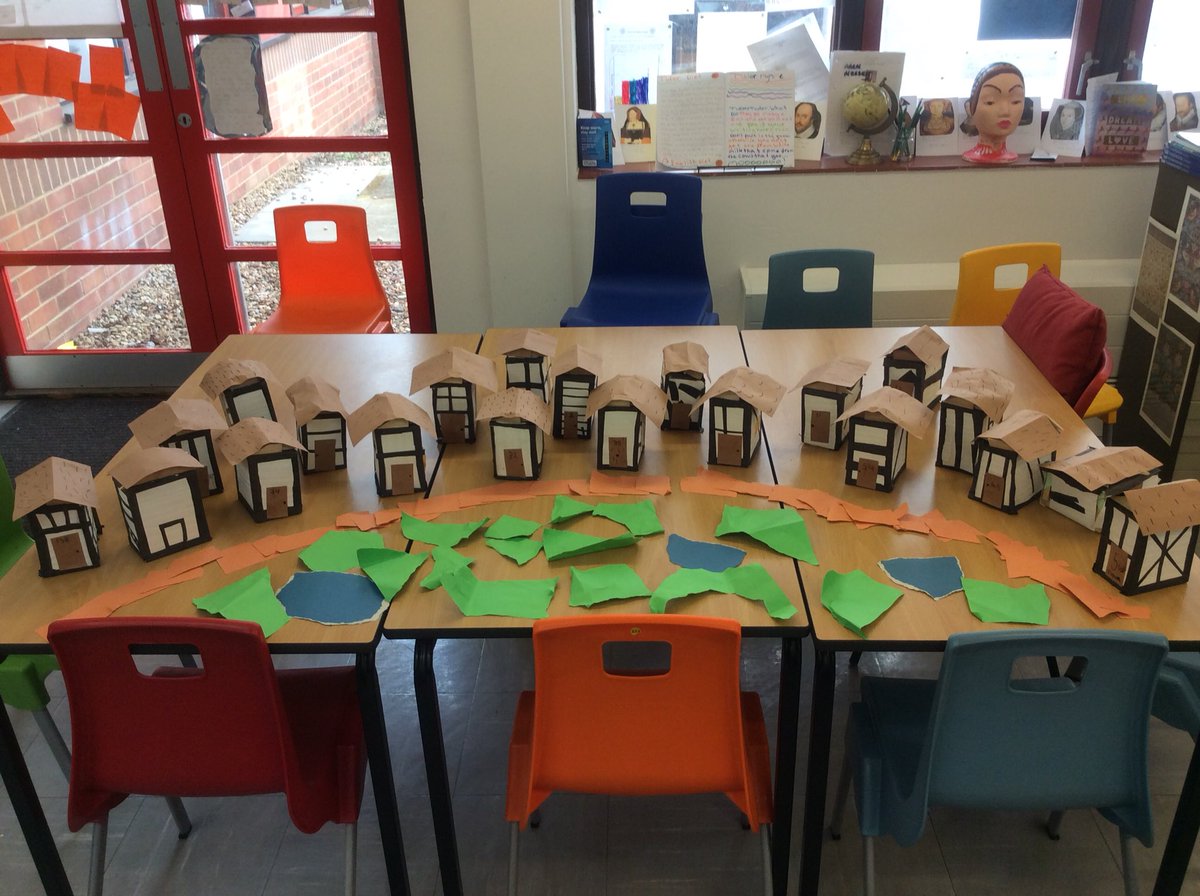 cslewis_class's tweet photo. C.S Lewis have created a Tudor village in their DT lessons! They have cut wood, built frames and covered them with wall paper! A fantastic effort by all! https://t.co/Ive43xG9Td