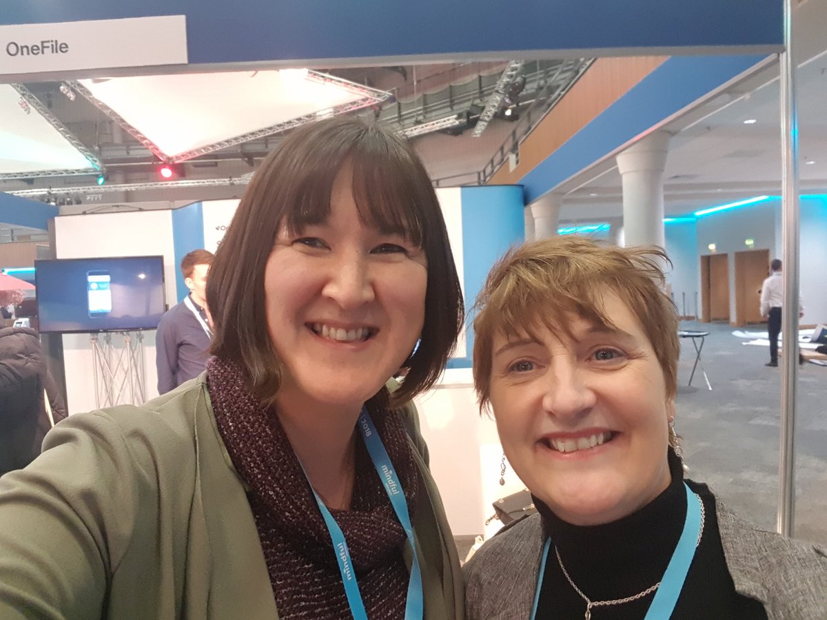 SusannaTech's tweet photo. Wow!! Bumping into Andrea Jackson who was the first @OneFileUK customer 13yrs ago. Implementing an #eportfolio for the MOD all those years ago! #FEWEEKAAC18 https://t.co/YoC1xmMH88