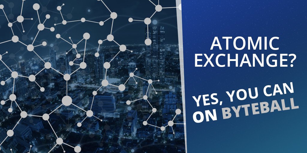 ObyteOrg's tweet photo. Atomic exchange? Yes, you can on Byteball #AboutByteball https://t.co/pX70pSEdIC