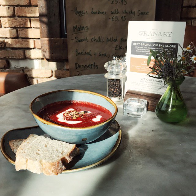 Today's soup is Beetroot &amp; Pumpkin :) Pop down to the shore and enjoy a bowl!