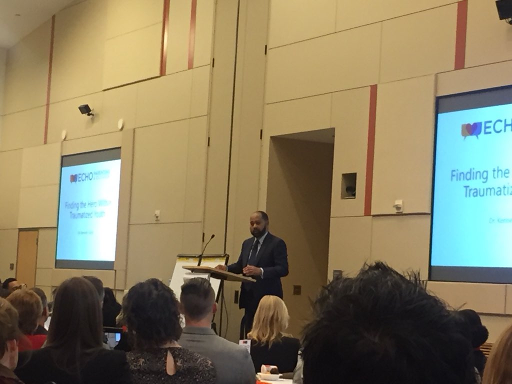 MontielFabiola's tweet image. #KennethVHardy: as a society, we say love children and yet we criminalize the troubles that children face #echoconf2018 #TraumaInformed