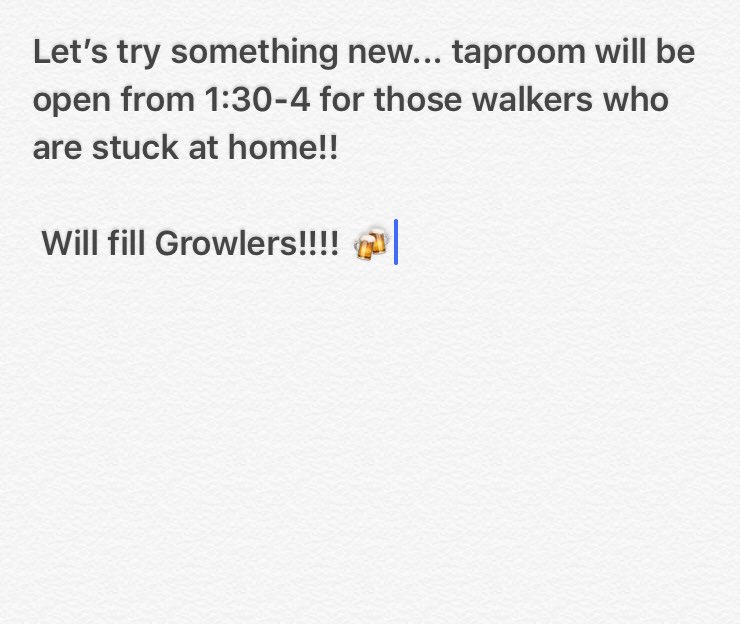Will fill Growlers today! 
Open 1:30-4! #beer #beers #craftbeer #craftbeers #breweriesinpa #craftbeerporn #harrisburg #mechanicsburg #pennsylvania #craftbeernation #craftbeerdrinker #ilovebeer #ilovecraftbeer #texas_and_beer #beerfoodfun #craftbeerlife