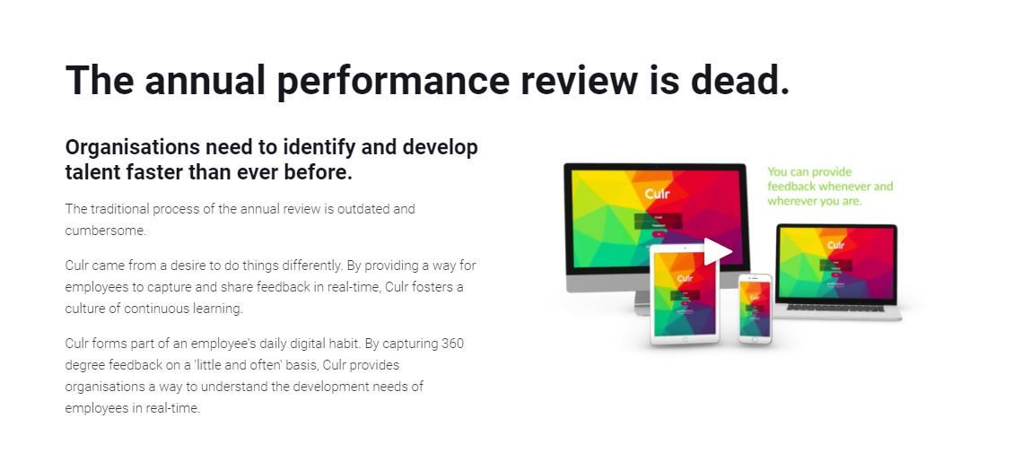 Agree with us? Get in touch for a free trial buff.ly/2FT4a6v #ContinuousFeedback #Culr