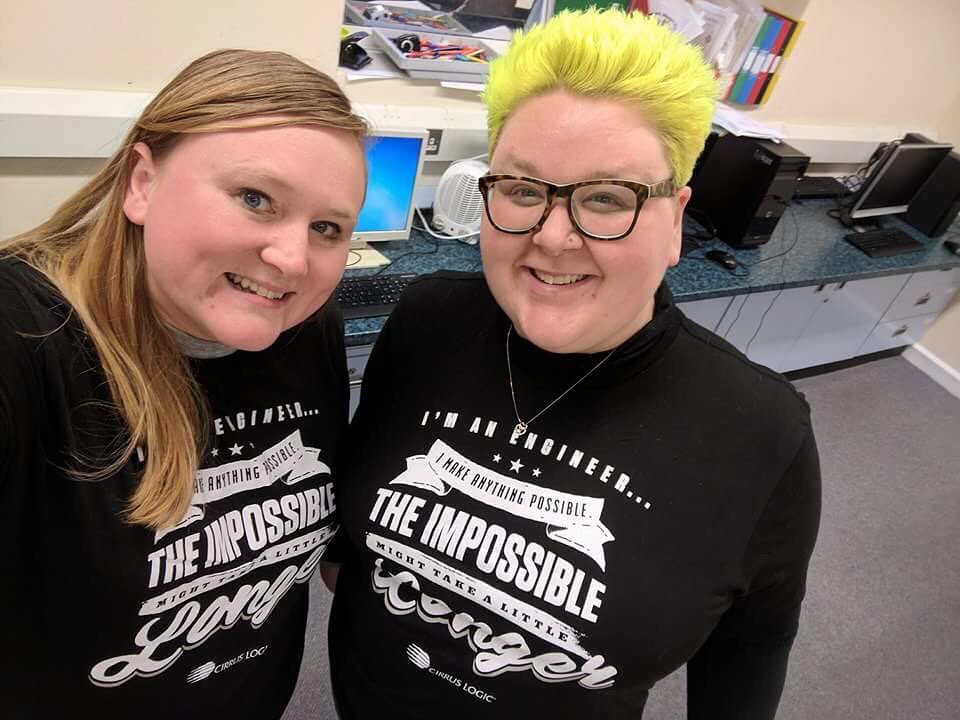 mathswithmandy's tweet photo. Loving our free tshirts and chat with @CirrusLogic at the #STEMScot18 event yesterday - weβll be getting in touch soon. Brilliant day, looking forward to putting some of the initiatives we heard about into action. @diane_leiper @StPhilipsSch1 https://t.co/qNcI7buVVR
