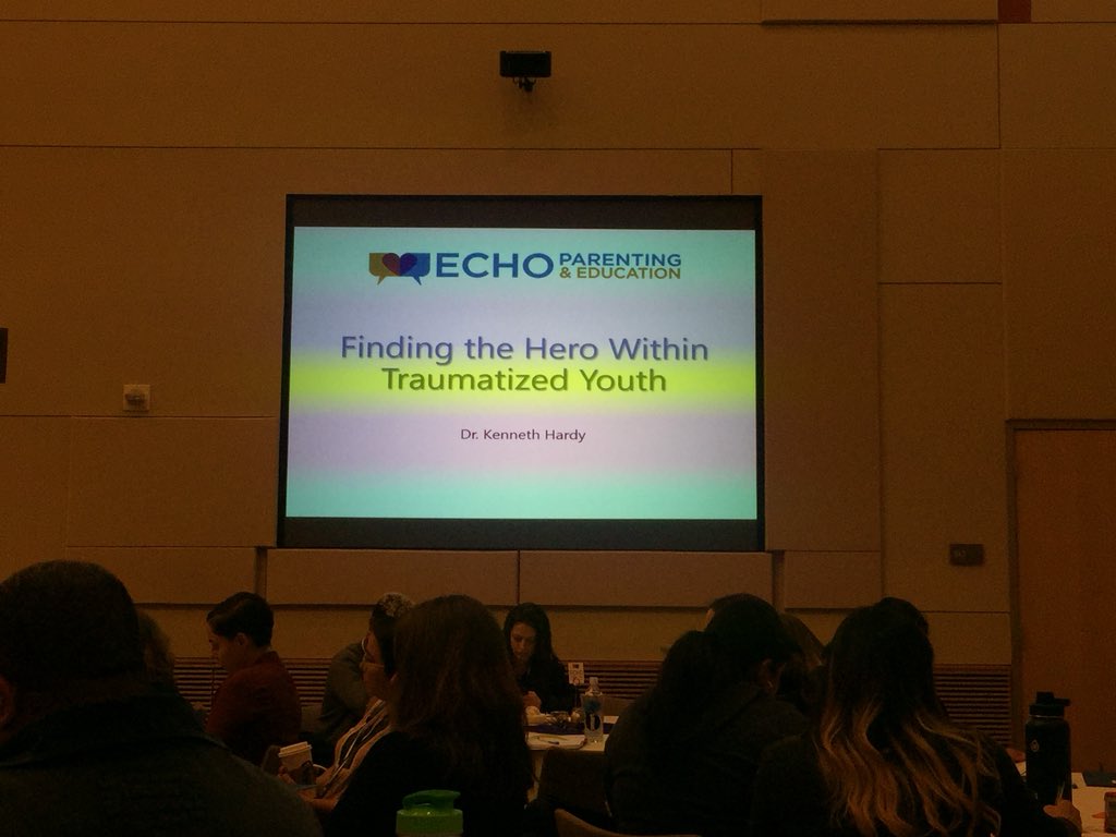 MontielFabiola's tweet image. #KennethVHardy: Finding the Hero in Within Traumatized Youth is about asking each child what is their #Potential to be #echoconf2018 #TraumaInformed