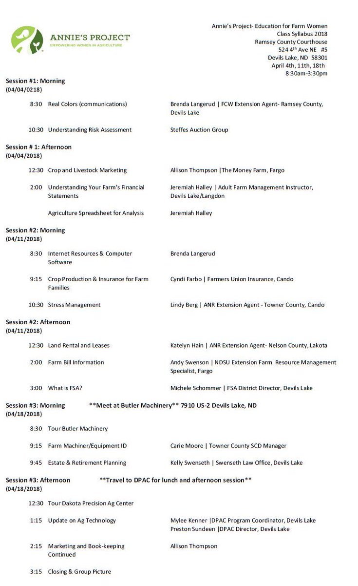 KateLandeis's tweet photo. Annie's Project registration is due in one week (3/28)! There are some great speakers on the agenda! Contact me for details https://t.co/GZPAYtHySv