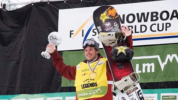 TheAspenTimes's tweet photo. No Olympic medals, no problem for former @avscupdate snowboarder Chris Corning. Corning gets the crystal globe in #Italy, wins the overall @fissnowboard slopestyle World Cup title. https://t.co/88crT6Wc5N via @antonioolivero https://t.co/jAeStliG13