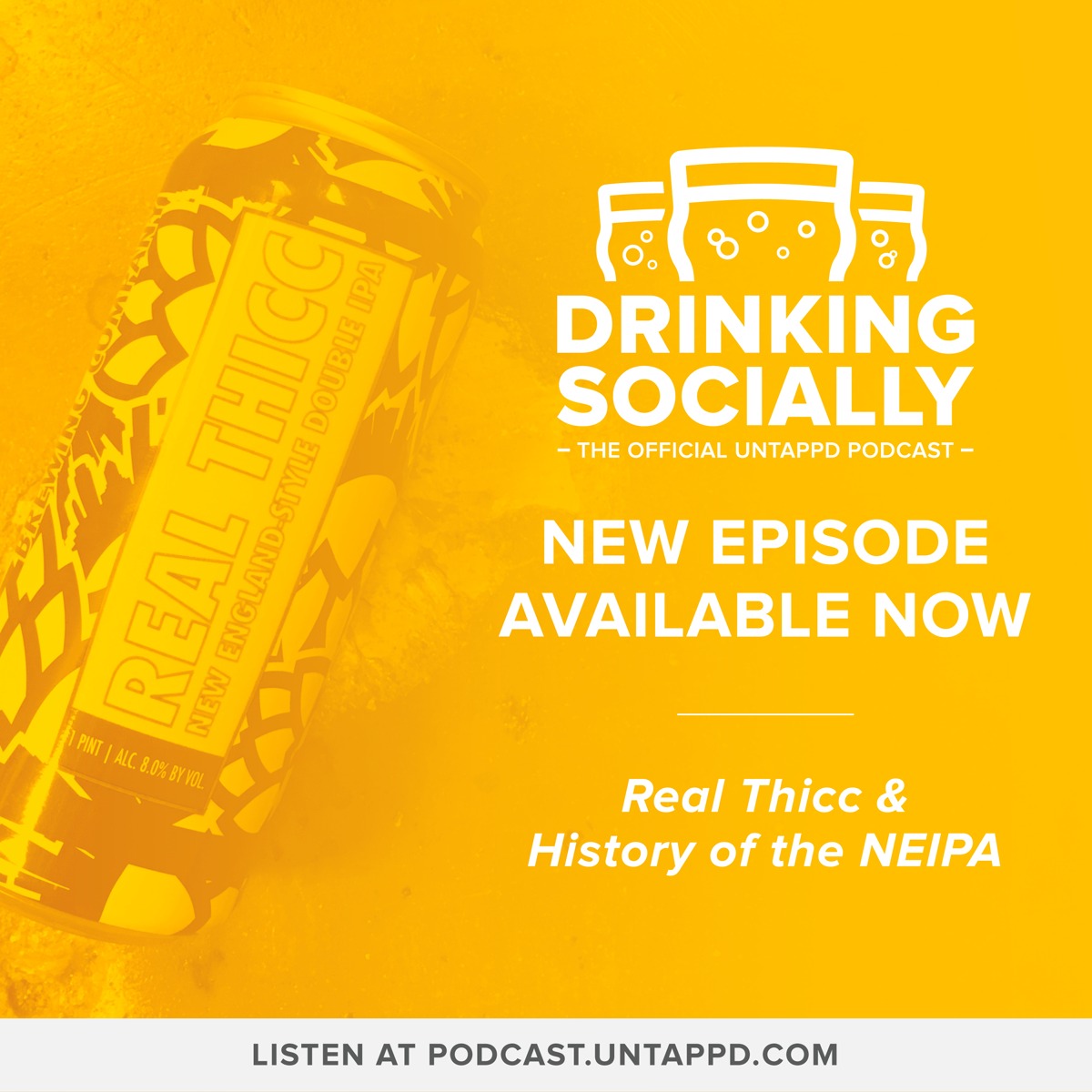 A new episode of Drinking Socially - The Official Untappd Podcast is now available! This week we ride the hazy train with Real Thicc, discuss some recent Untappd enhancements, find out what makes a NEIPAs hazy, and more. Listen at podcast.untappd.com!