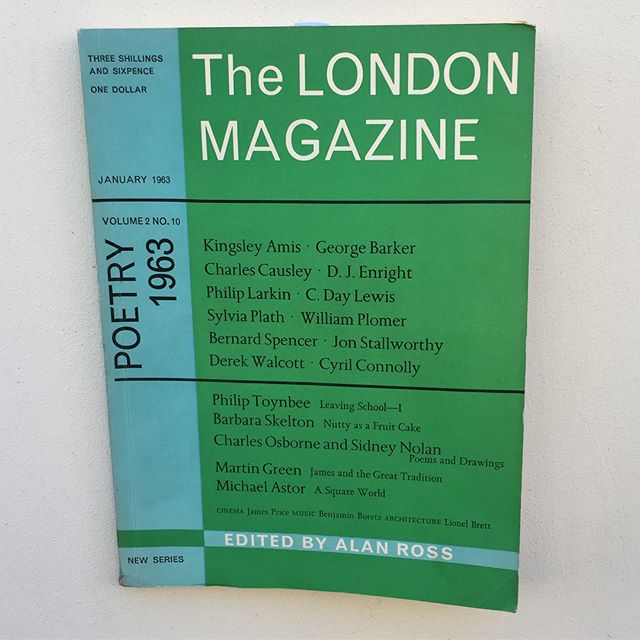 TheLondonMag's tweet photo. Combining our #archivewednesday with #WorldPoetryDay today with our January 1963 issue! Iconic poets galore!

Limited number of vintage issues available: https://t.co/wbPYGApniT

#sylviaplath #kingsleyamis #charlescausley #cdaylewis #philiplarkin #williamplomer #derekwalcott https://t.co/6pOFcOqv0C