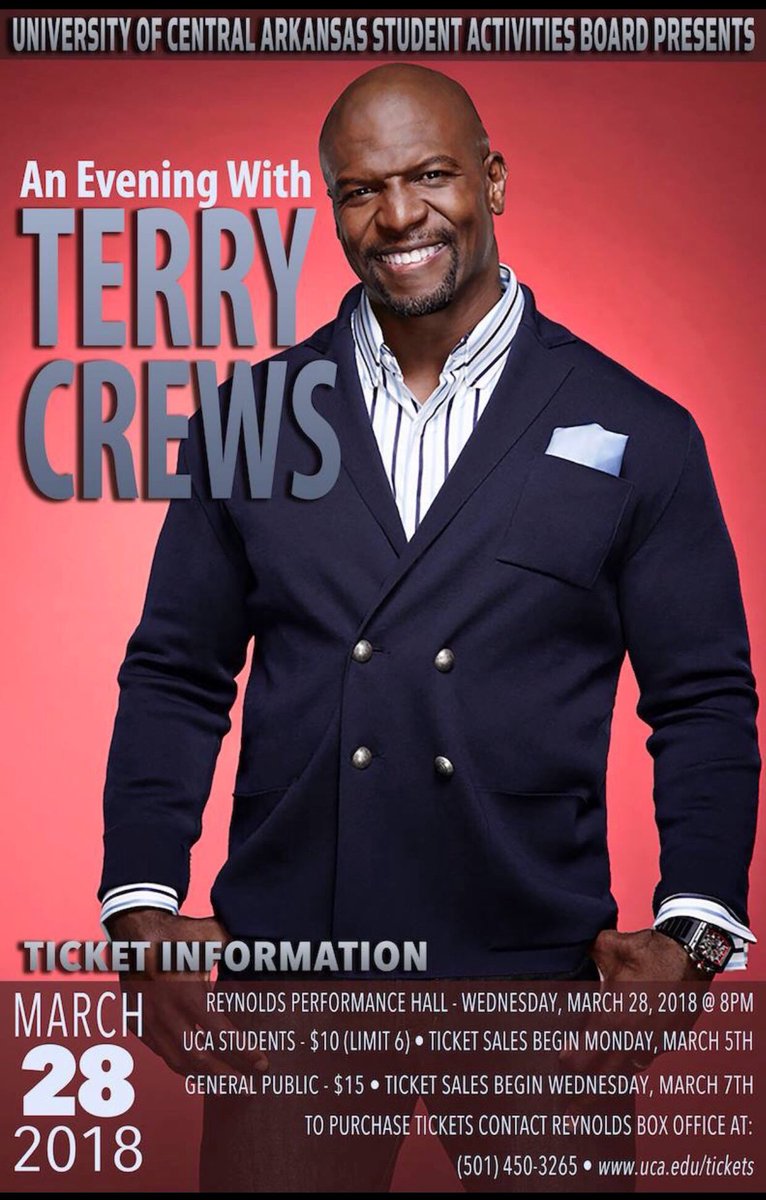 TERRY CREWS WILL BE HERE A WEEK FROM TODAY‼️ if you don’t have your tickets yet, go check the link on our bio! Don’t miss the chance to meet this awesome guy. Everyone who purchases a ticket will be entered into a drawing for a MEET &amp; GREET PASS! #whatthefun