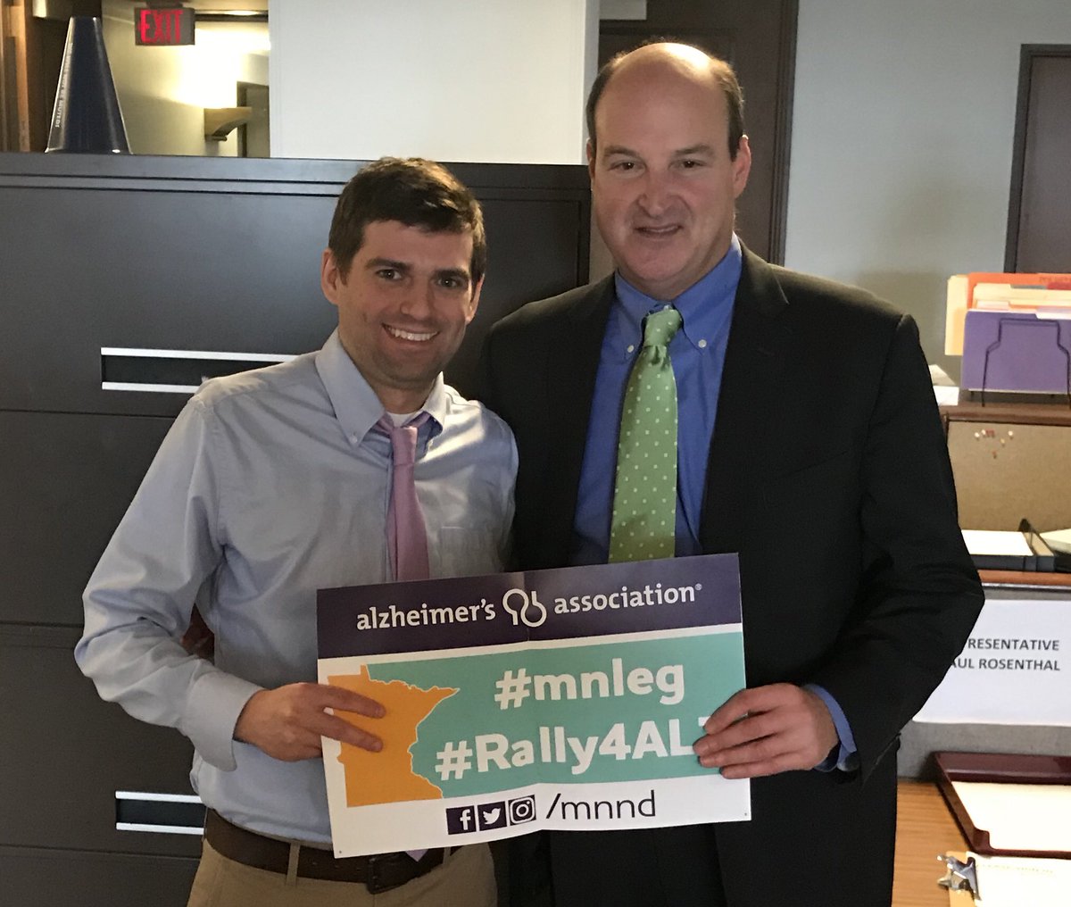 We met with <a href="/PaulRosenthalMN/">Paul Rosenthal</a> - thank you for your support for reforms to prevent elder abuse! #mnleg #rally4alz