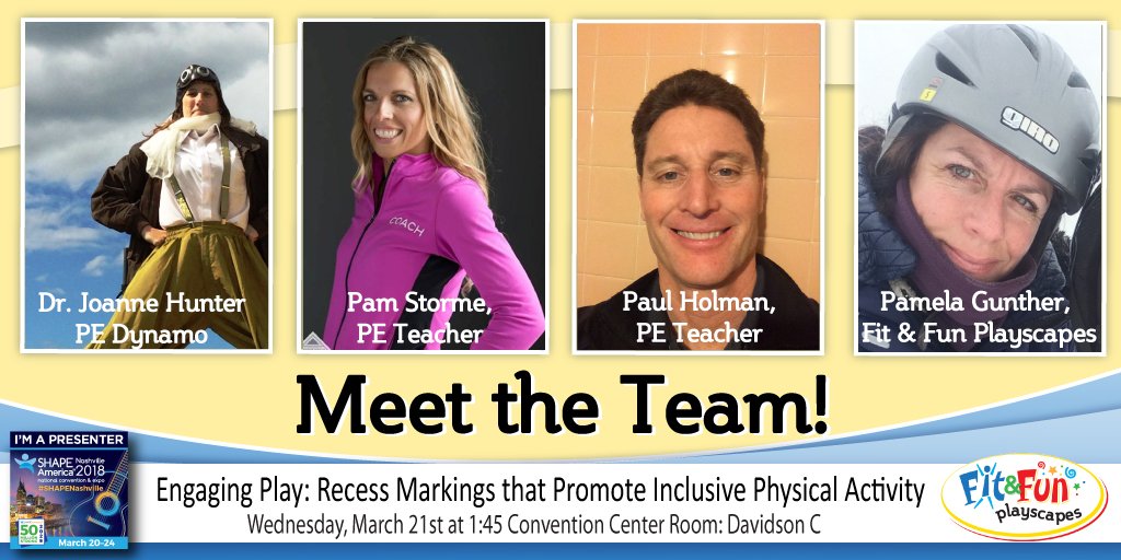 FitandFunPlay's tweet photo. in 1 hour! #SHAPENashville First 50 ppl at today's 1:45 #EngagingPlay Recess Markings That Promote Inclusive Physical Activity prezi in Davidson C get mini tote bag w #GameDiscs #ScratchOffGames #Prizes See you there

#FitNFunRollOutRecess #PhysEd #SHAPEAmerica #HealthEd https://t.co/sgQK0xcmcI