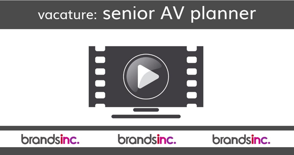 #vacature: voor #MediaCom in 020 zoek ik een senior #AVplanner. Ben jij toe aan je volgende stap in AV? Bekijk dan deze vacature:  brandsinc.nl/senior-av-plan…