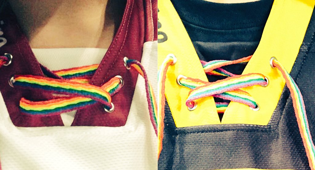 SheffVarsity's tweet photo. Competitors of Varsity will be wearing rainbow laces to support #outinsport and demonstrate solidarity #SheffVarsity https://t.co/DxZcrdhXI9