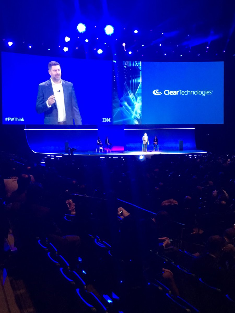 stein_betsy's tweet photo. Phil Godwin takes the stage at PW! Great story. #cleartechit https://t.co/8fm5dxXEu4