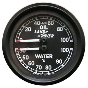 #LandRover Dual Gauge 100 psi Oil Pressure scale matched with Water Temp 30-100 Degrees Celsius scale with K type bulb available from @JohnCraddockLtd @TheLandRoverClu smiths-instruments.co.uk/dual-gauges