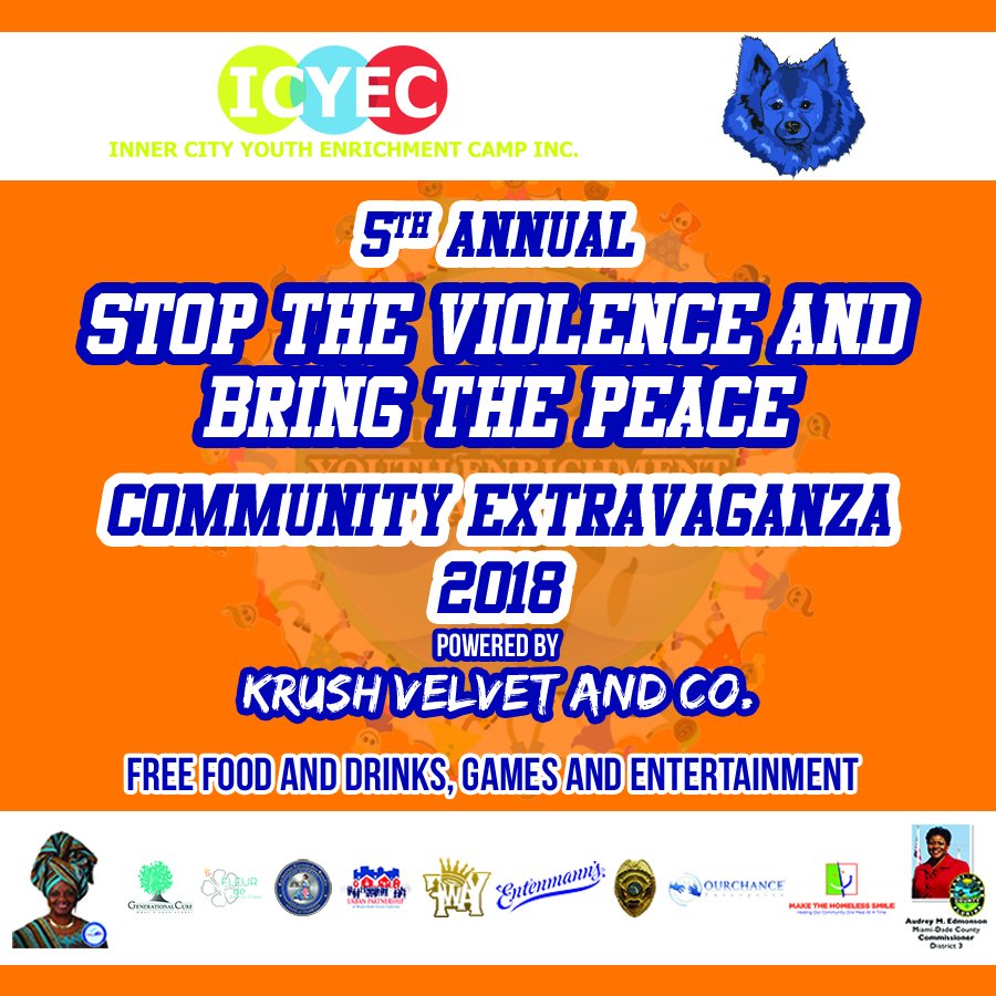 Team8and9's tweet photo. 03.24.18 | ICYEC Stop the Violence &amp; Bring the Peace Community Extravaganza 2018 #Miami - Click Here For More Info: https://t.co/9bW1xGOrLN https://t.co/tZKOPSZjbG