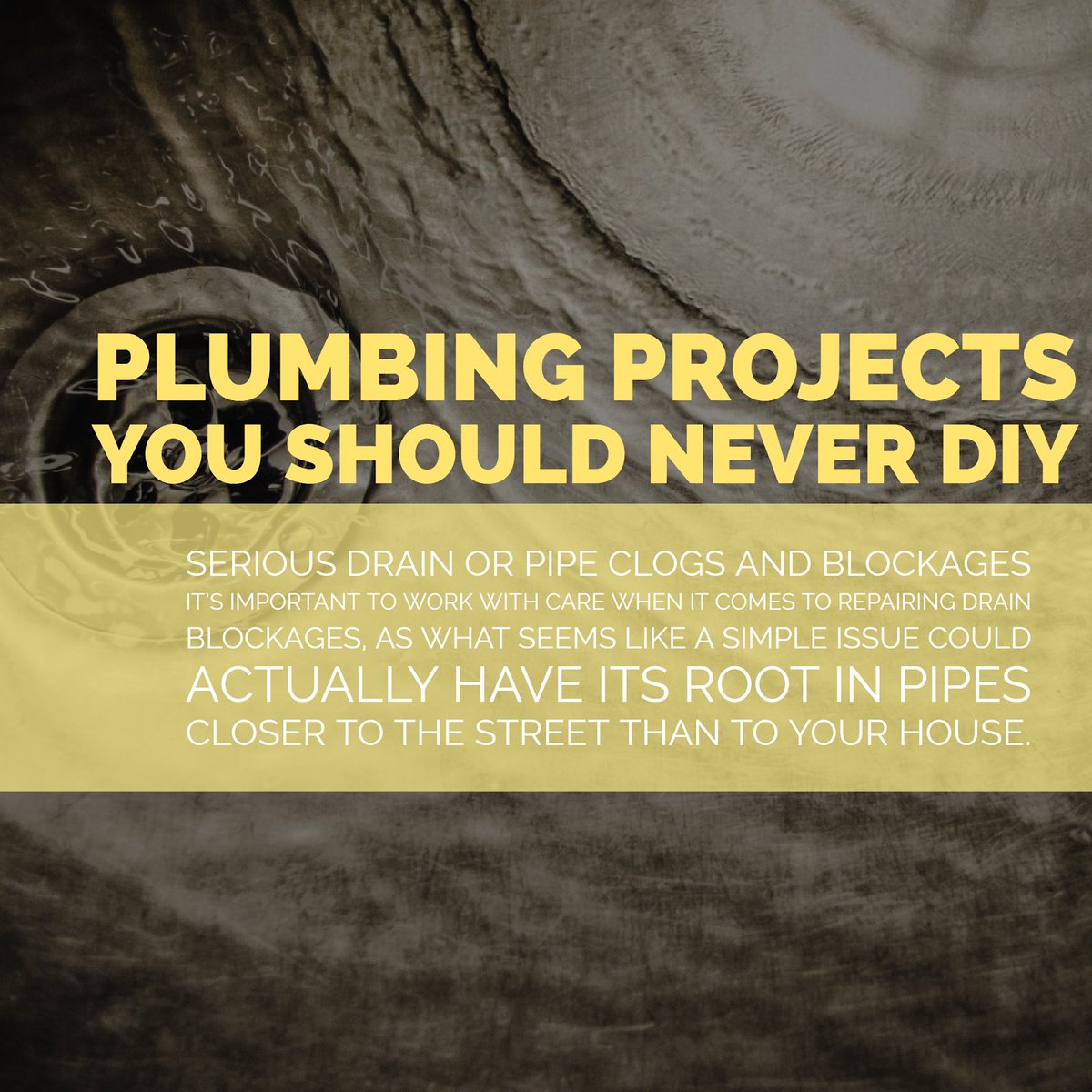 Any kind of clog that is more than small and simple to fix should be handled by a professional.