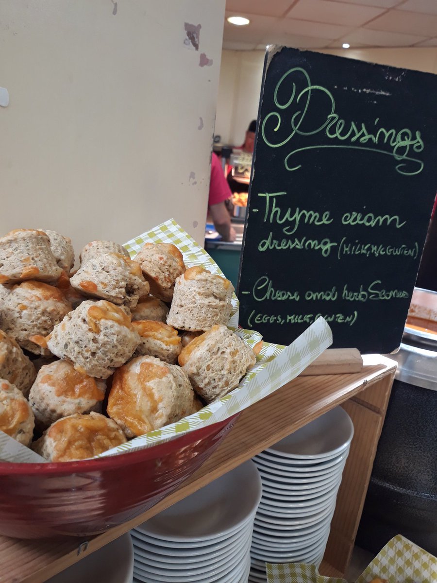 Cheese and Herb Scones. Nice touch to go with the Tomato Soup at Eastbourne College. <a href="/ian_wright1/">Ian wright</a> <a href="/RachaelClarke19/">Rachael Clarke</a>