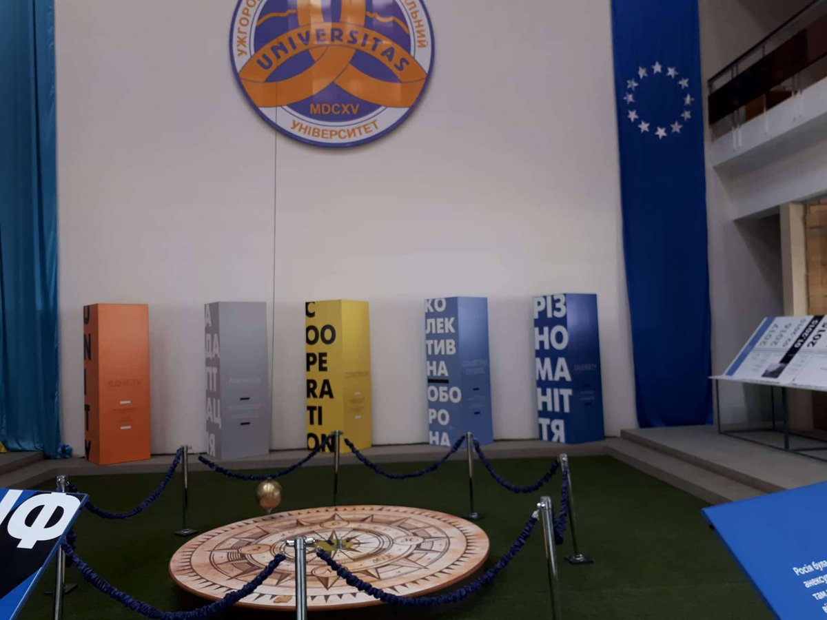 NATOinUkraine's tweet photo. There is lots of snow this March, but it doesn't stop @NATOinUkraine from travelling around Ukraine with the #Formula4Security exhibit. Today, we brought it to #Uzhgorod! https://t.co/VvAiM8Z2wW