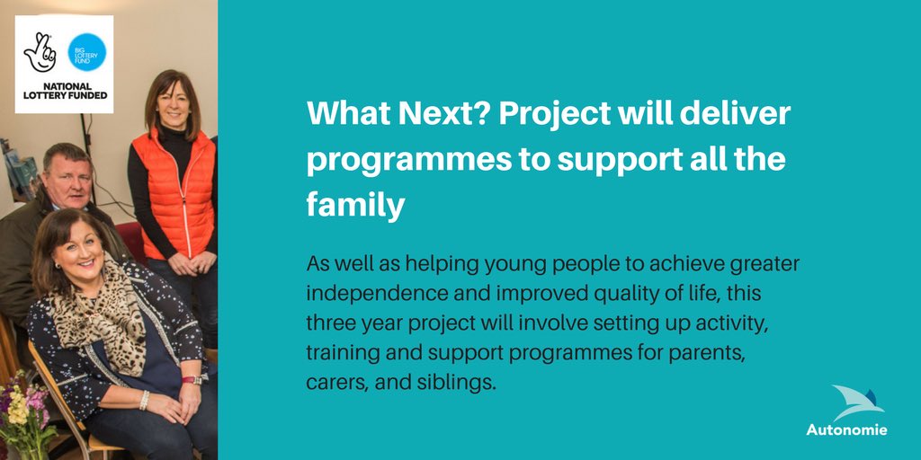 AutonomieInfo's tweet photo. Families raising disabled children in the Greater Belfast area can access free counselling, advice &amp; training with new #WhatNextProject at our new centre #LILACHouse in south Belfast. Pop by #LILACHouseDropInDay on 18 April to find out more; https://t.co/u5hktpFqVX https://t.co/QoG36AmtkD
