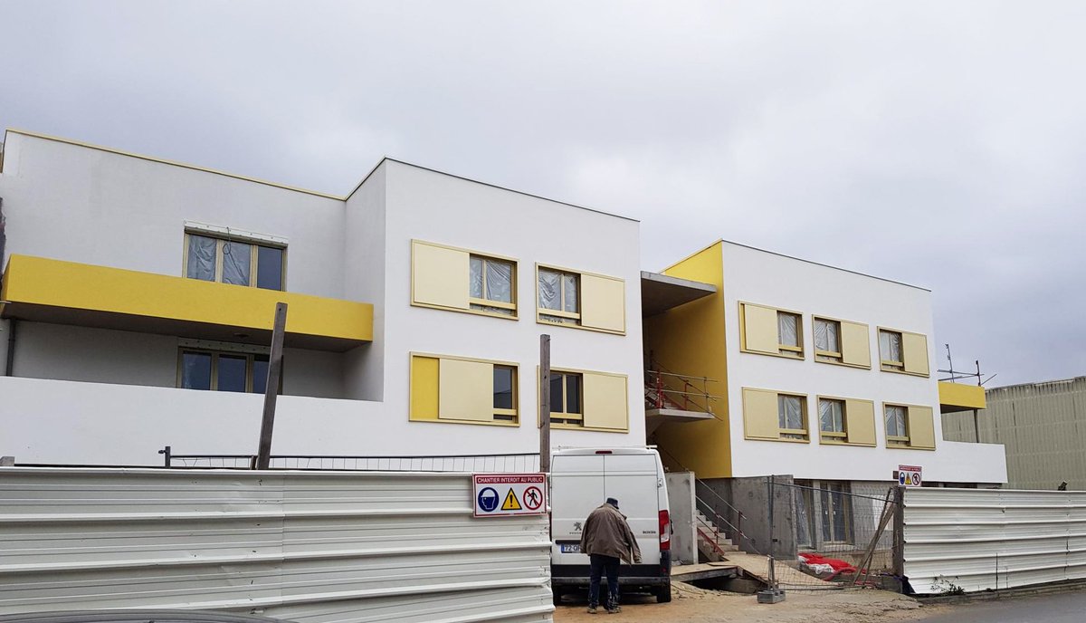 Visite au stade cloisonnement de nos acquéreurs sur l’opération « Aurea » à #Morangis. Livraison prévue du programme en #PSLA de 15 logements, la première quinzaine de juin. #Accessionsociale